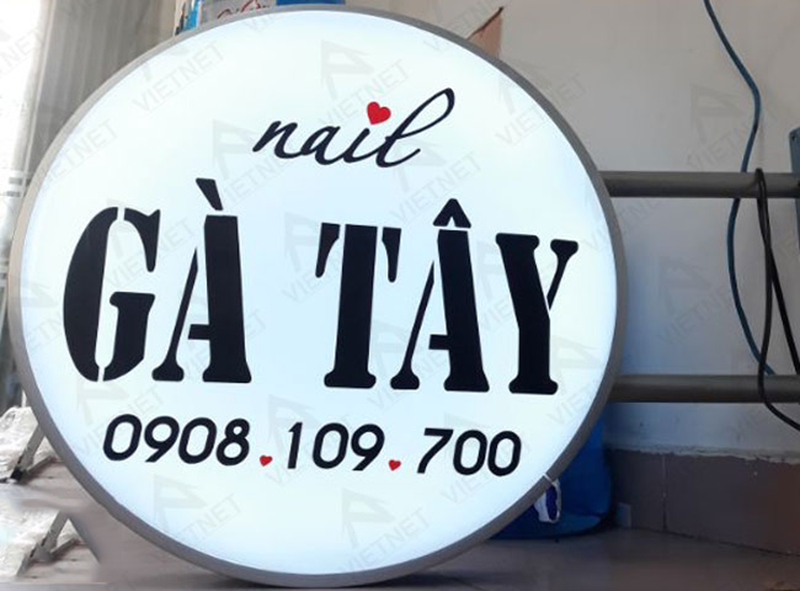 hình ảnh hộp đèn mica hút nổi