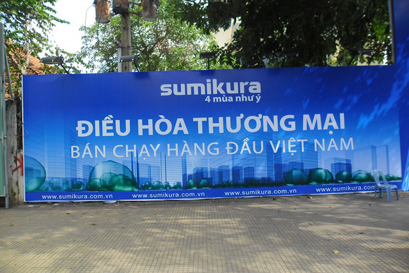 pano quảng cáo bằng bạt hiflex