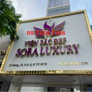 Bảng hiệu chữ nổi Mica uốn fomex cho sapa làm đẹp