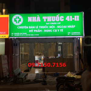 Bảng hiệu bạt 3M in UV cho nhà thuốc