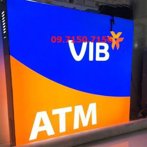 Hộp đèn bạt 3M in UV cho ngân hàng