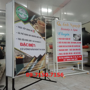 Hộp đèn bạt Hiflex cho quán coffee