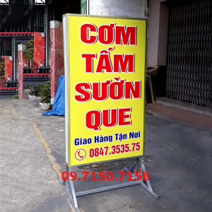 Hộp đèn bạt Hiflex cho quán cơm