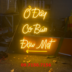 Đèn led Neon Sign cho quán ăn