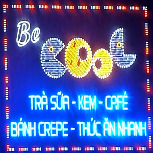 Hộp đèn LED ma trận cho quán ăn