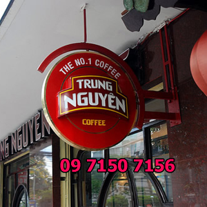 Hộp đèn mica hút nổi
